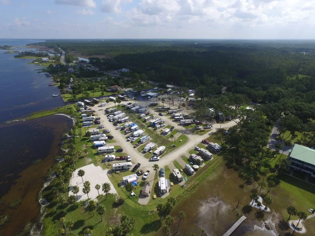 overhead view