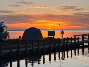Sunset at Presnell’s Bayside Marina & RV Resort